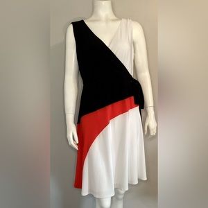 Joseph Ribkoff Faux Wrap Sleeveless Dress Size 14